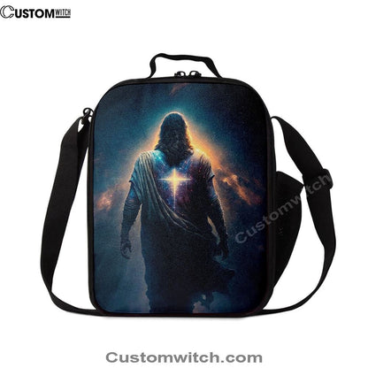 Jesus Christ Picture Art Lunch Bag - Jesus Art, Christian Lunch Box For School, Picnic