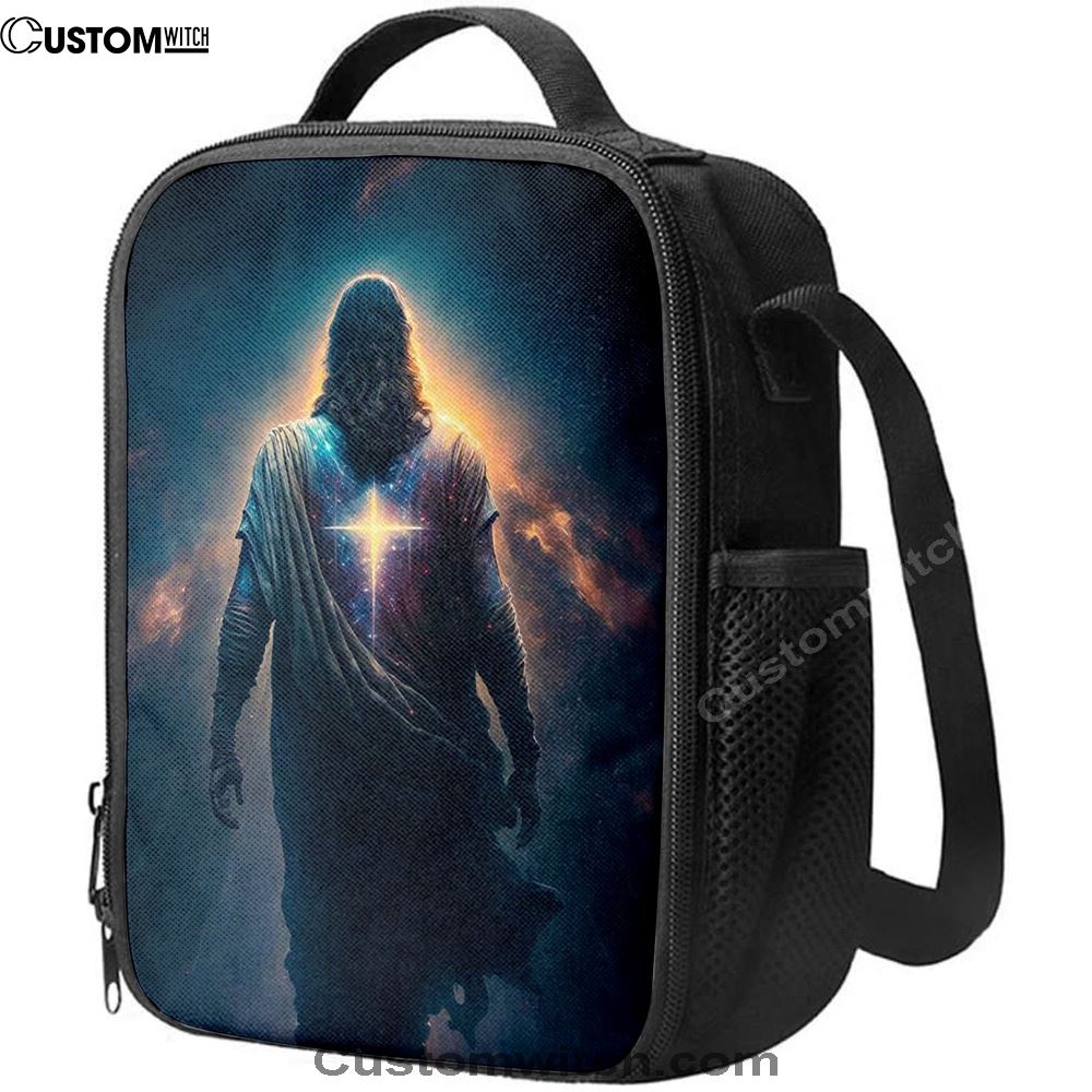 Jesus Christ Picture Art Lunch Bag - Jesus Art, Christian Lunch Box For School, Picnic