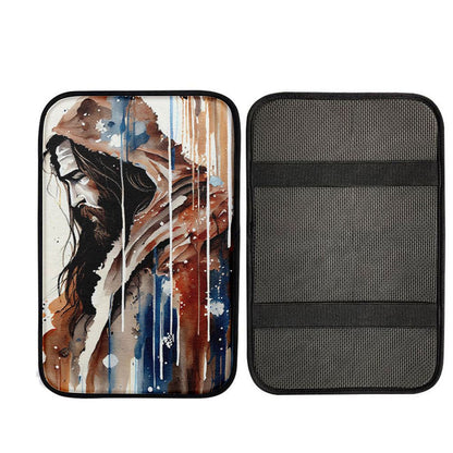 Jesus Christ Pictures Car Center Console Cover, Christ Car Armrest Accessories