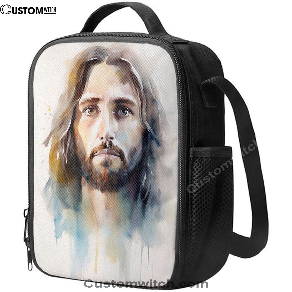Jesus Christ Portrait Lunch Bag, Christian Lunch Box For School, Picnic