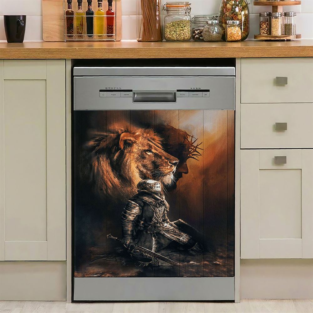 Jesus Christ Rises From Cave Dishwasher Cover, Religious Dishwasher Stickers, Christian Kitchen Decor