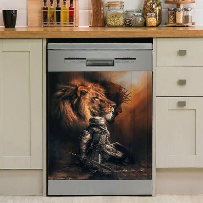 Jesus Christ Rises From Cave Dishwasher Cover, Religious Dishwasher Stickers, Christian Kitchen Decor