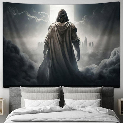 Jesus Christ Tapestry Pictures - Faith Art - Christian Tapestry Wall Art Decor