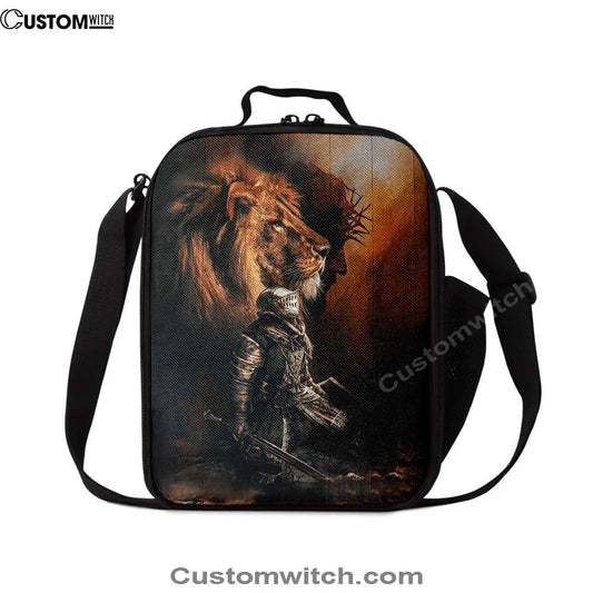 Jesus Christ The Lion Of Judah Warrior Of Christ Lunch Bag, Christian Lunch Box For School, Picnic