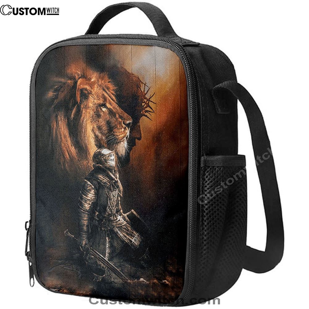 Jesus Christ The Lion Of Judah Warrior Of Christ Lunch Bag, Christian Lunch Box For School, Picnic