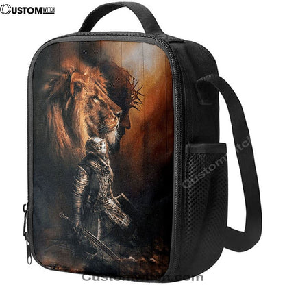 Jesus Christ The Lion Of Judah Warrior Of Christ Lunch Bag, Christian Lunch Box For School, Picnic