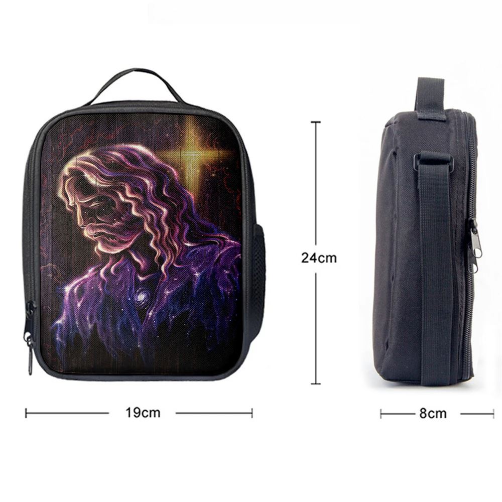 Jesus Christ The Redeemer Lunch Bag, Christian Lunch Box For School, Picnic