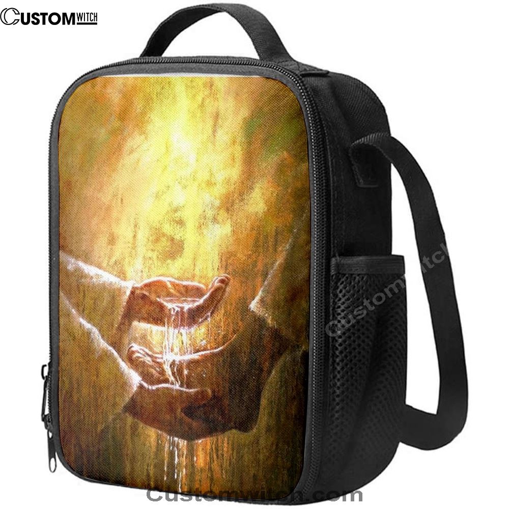 Jesus Christ Washing The Foot Of Disciples Lunch Bag, Christian Lunch Box For School, Picnic
