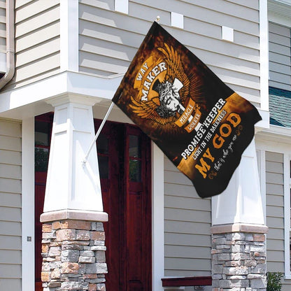 Jesus Christ Way Maker Miracle Worker Flag, Outdoor Christian House Flag, Christian Flag, Scripture Flag, Garden Banner