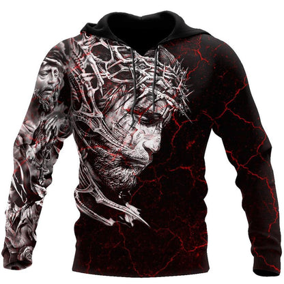 Jesus Christ Wings Tattoo God 3D Hoodie For Man And Women, Jesus Printed 3D Hoodie