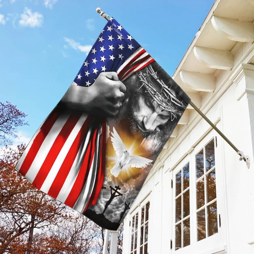 Jesus Christian Peace House Flags, Christian Flag, Scripture Flag, Garden Banner