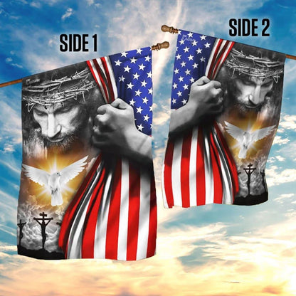 Jesus Christian Peace House Flags, Christian Flag, Scripture Flag, Garden Banner