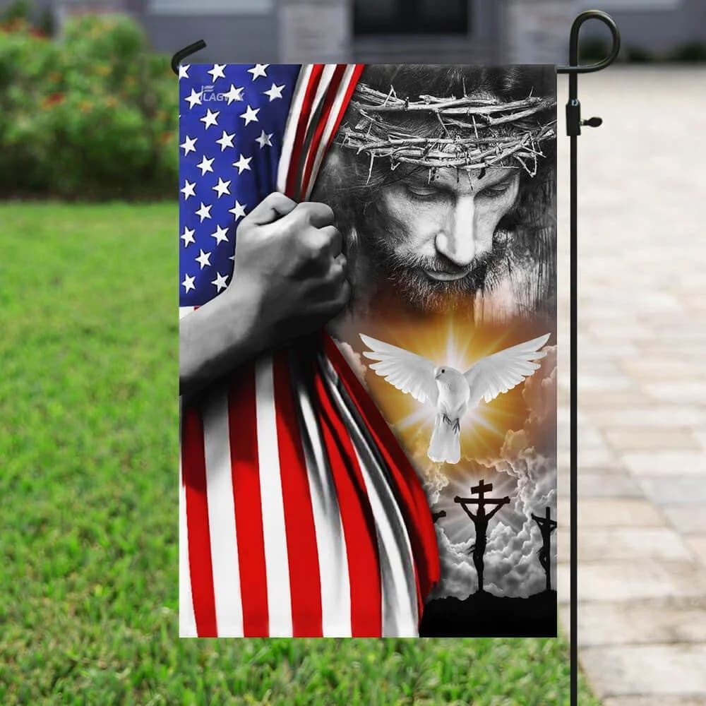 Jesus Christian Peace House Flags, Christian Flag, Scripture Flag, Garden Banner