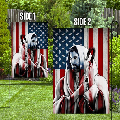 Jesus Christian U S House Flags, Christian Flag, Scripture Flag, Garden Banner