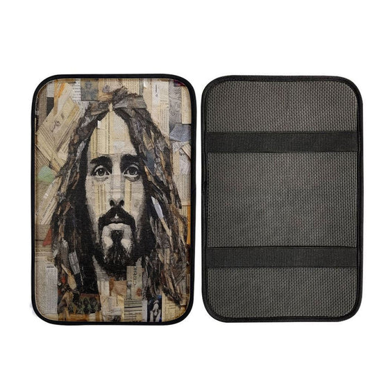Jesus Christs Art Car Center Console Cover, Christ Car Armrest Accessories