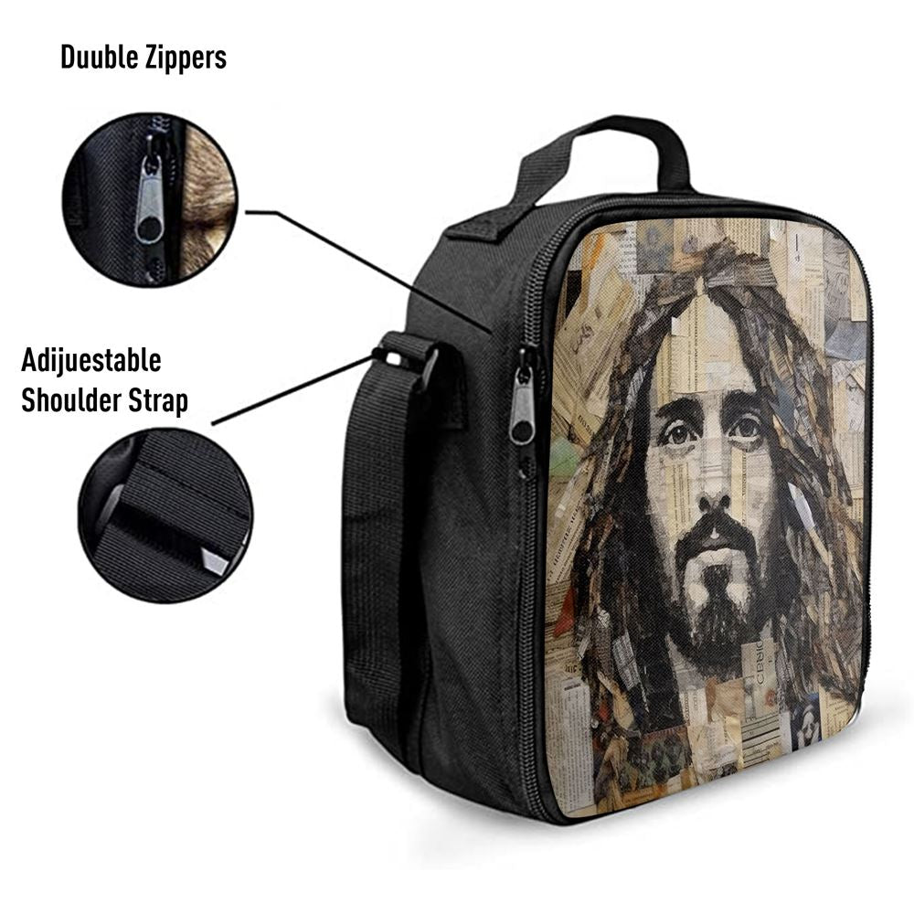 Jesus Christs Art Lunch Bag, Christian Lunch Box For School, Picnic