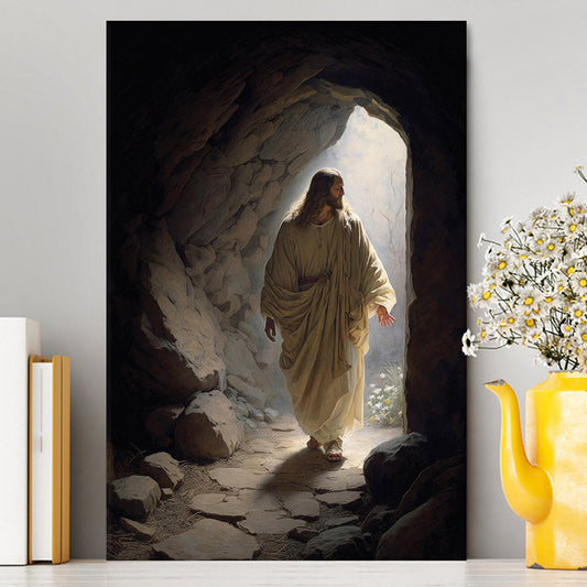 Jesus Come Out From Cave Canvas Prints - Religious Canvas Art - Christian Wall Decor