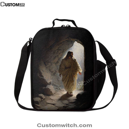 Jesus Come Out From Cave Lunch Bag, Christian Lunch Box For School, Picnic