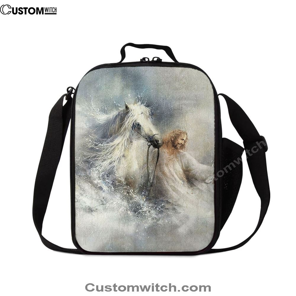 Jesus Comes With A White Horse Lunch Bag, Christian Lunch Box For School, Picnic