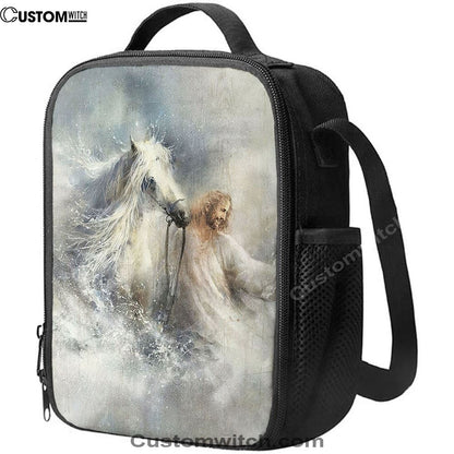 Jesus Comes With A White Horse Lunch Bag, Christian Lunch Box For School, Picnic