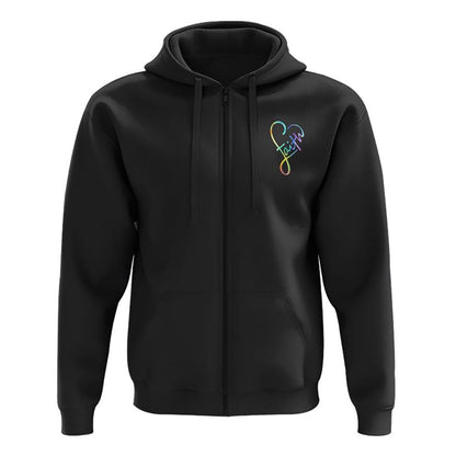 Jesus Cross Colorful Watercolor All Over Print 3D Hoodie, Christian Hoodie, Christian Sweatshirt, Bible Verse Shirt