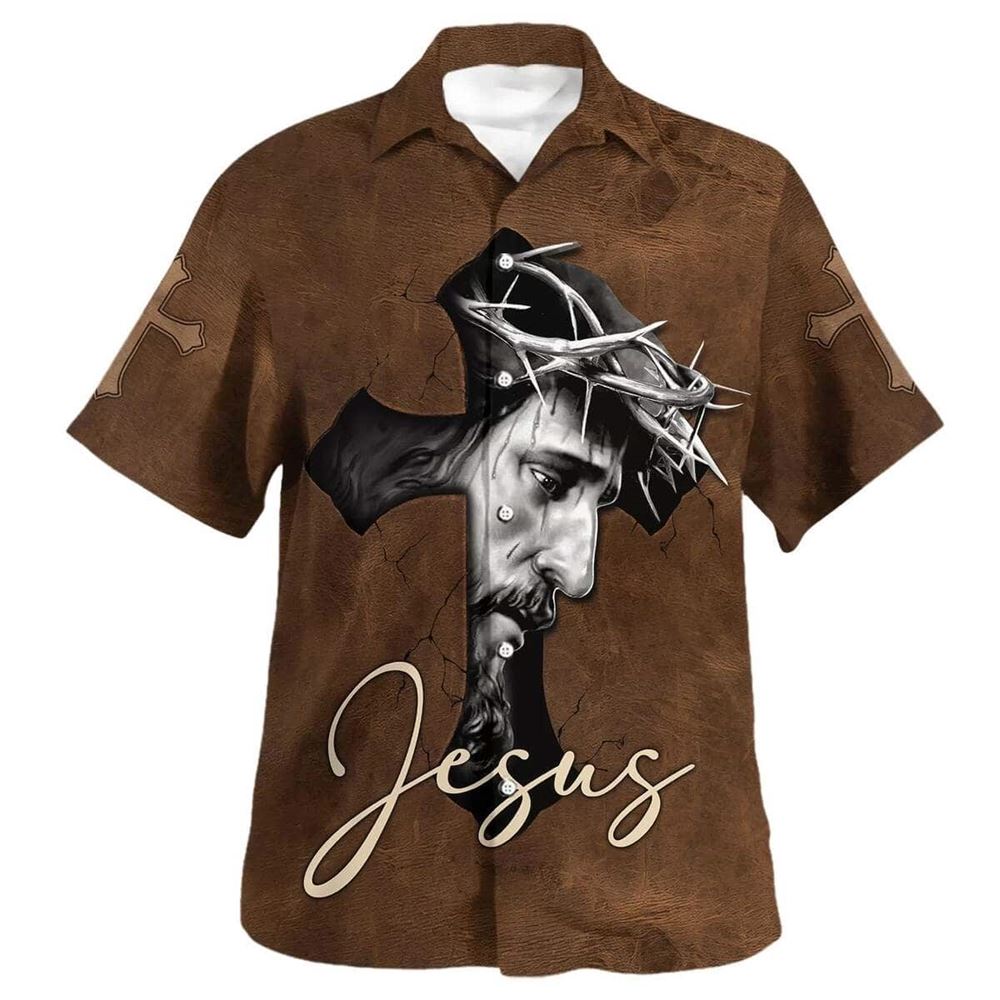 Jesus Cross For Christian Friend Hawaiian Shirt For Men, Christian Hawaiian Shirt, Gift For Christian