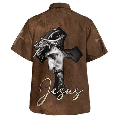 Jesus Cross For Christian Friend Hawaiian Shirt For Men, Christian Hawaiian Shirt, Gift For Christian