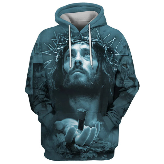 Jesus Crown Of Thorns Hoodie I May Not Be Perfect But Jesus Thinks I'm To Die For Hoodies, God 3D Printed Hoodie, Christian Apparel Hoodies