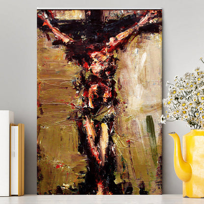 Jesus Died On Cross Canvas Prints - Jesus Christ Canvas Art - Christian Wall Decor