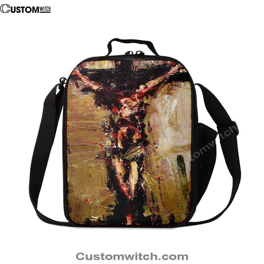 Jesus Died On Cross Lunch Bag, Christian Lunch Box For School, Picnic