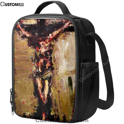 Jesus Died On Cross Lunch Bag, Christian Lunch Box For School, Picnic
