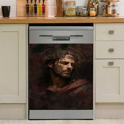 Jesus Dishwasher Cover, Jesus Christ Picture, Christian Kitchen Decoration For Pastor Priest