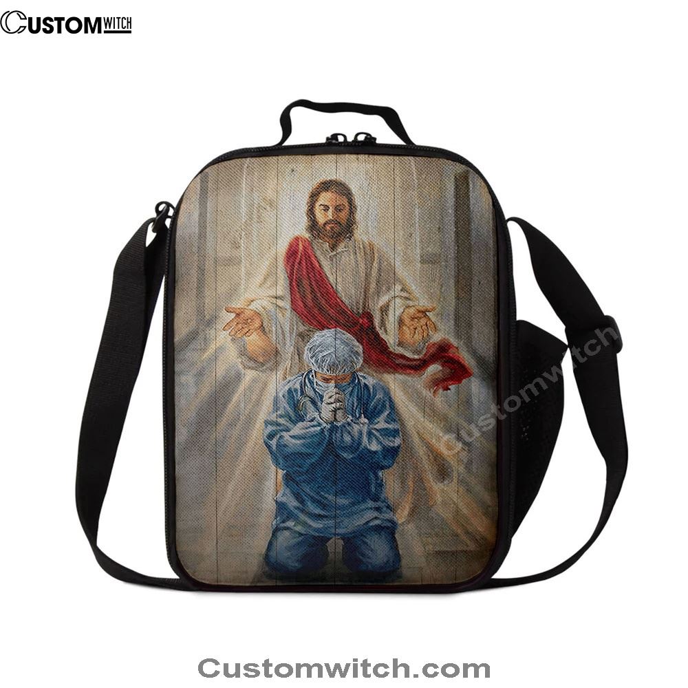 Jesus & Doctor Lunch Bag, Christian Lunch Box For School, Picnic