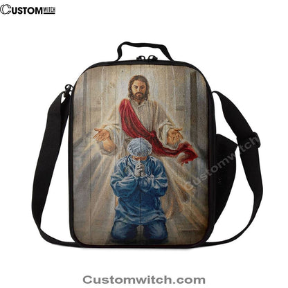 Jesus & Doctor Lunch Bag, Christian Lunch Box For School, Picnic