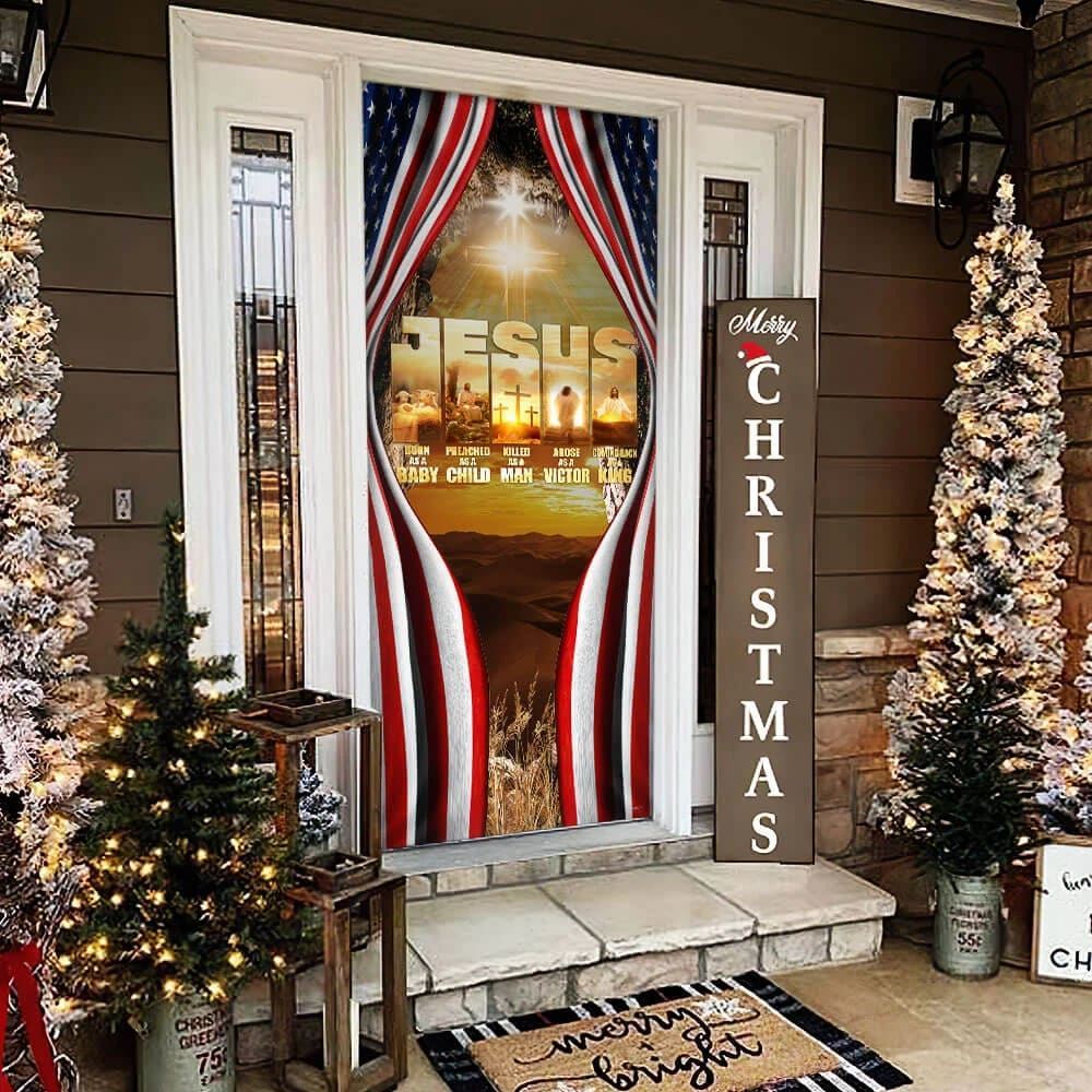 Jesus Door Cover Coming Back As A King, Christian Door Decor, Door Christian Church, Christian Door Plaques