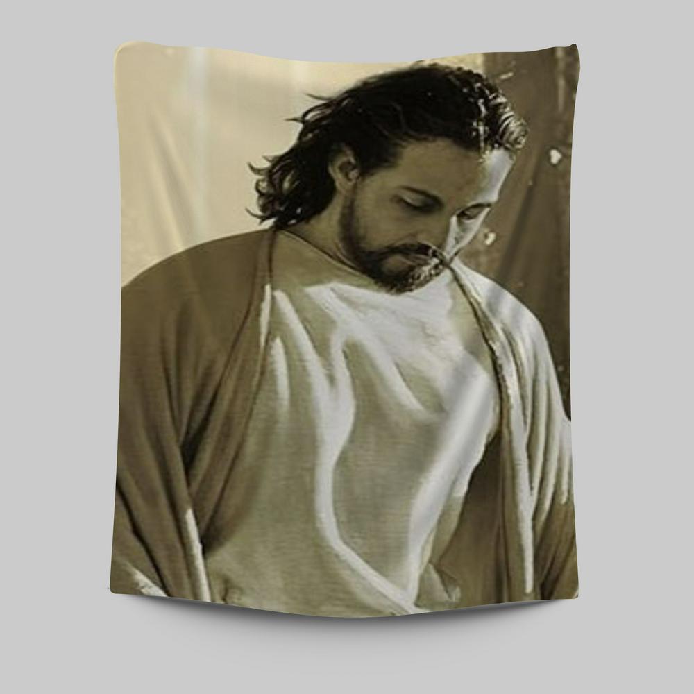 Jesus, Doves, Lambs, Miracle Worker, Light In The Darkness Tapestry