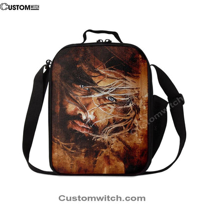 Jesus Face Lunch Bag, Christian Lunch Box For School, Picnic