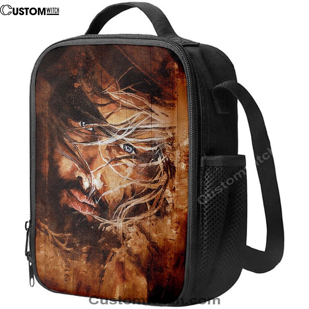Jesus Face Lunch Bag, Christian Lunch Box For School, Picnic