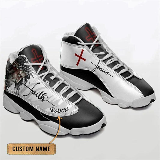 Jesus Faith Basic Custom Name Jd13 Shoes For Man And Women, Christian Basketball Shoes, Gifts For Christian, God Shoes