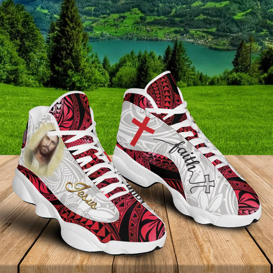 Jesus Faith Portrait Art Jd13 Shoes For Man And Women, Christian Basketball Shoes, Gift For Christian, God Shoes