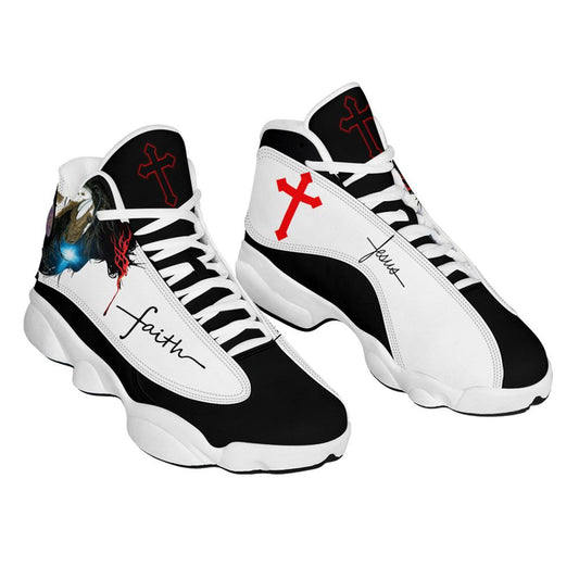 Jesus Faith Portrait Arts Jd13 Shoes For Man And Women, Christian Basketball Shoes, Gift For Christian, God Shoes