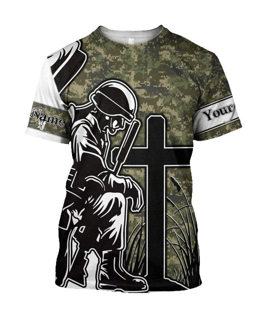 Jesus Fathers Day Persionalized Your Name All Over Print 3D T-Shirt, Gift For Christian, Jesus Shirt