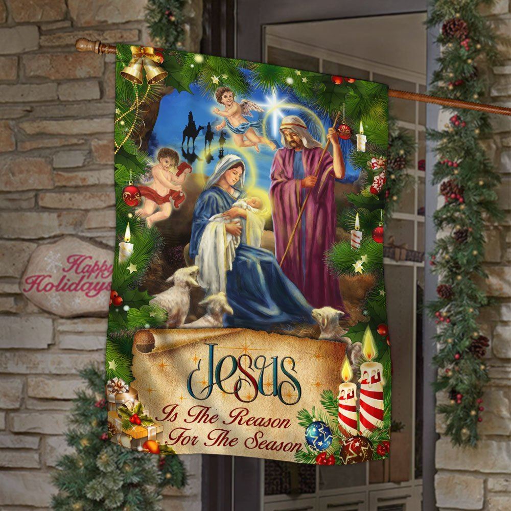 Jesus Flag Nativity Of Jesus Christmas Flag, Christian Christmas House Flag, Christmas Outdoor Decor Ideas