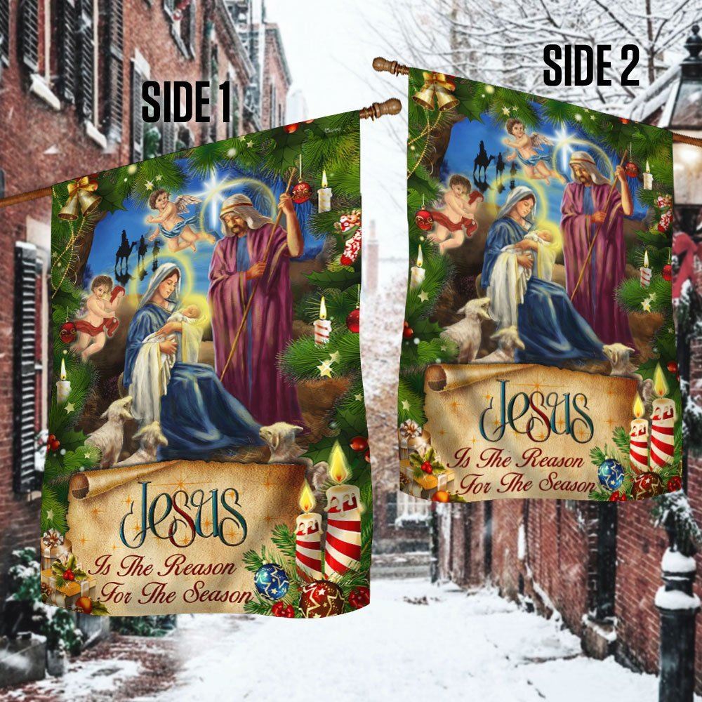 Jesus Flag Nativity Of Jesus Christmas Flag, Christian Christmas House Flag, Christmas Outdoor Decor Ideas
