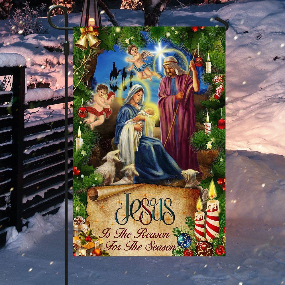 Jesus Flag Nativity Of Jesus Christmas Flag, Christian Christmas House Flag, Christmas Outdoor Decor Ideas