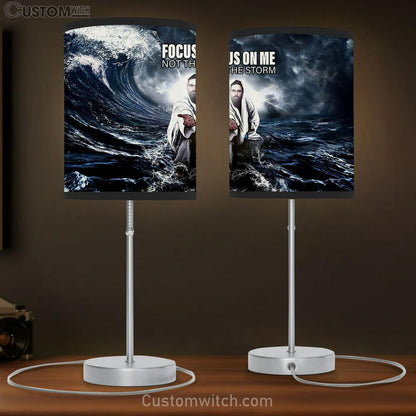 Jesus Focus On Me Table Lamb Gift - Jesus Christ Table Lamb - Christian Table Lamb Prints