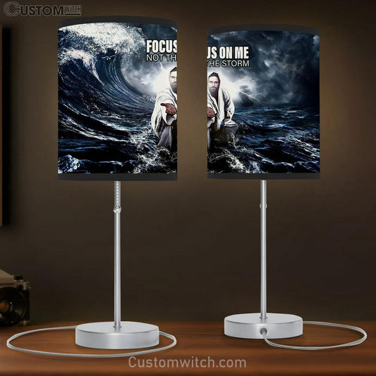 Jesus Focus On Me Table Lamb Gift - Jesus Christ Table Lamb - Christian Table Lamb Prints