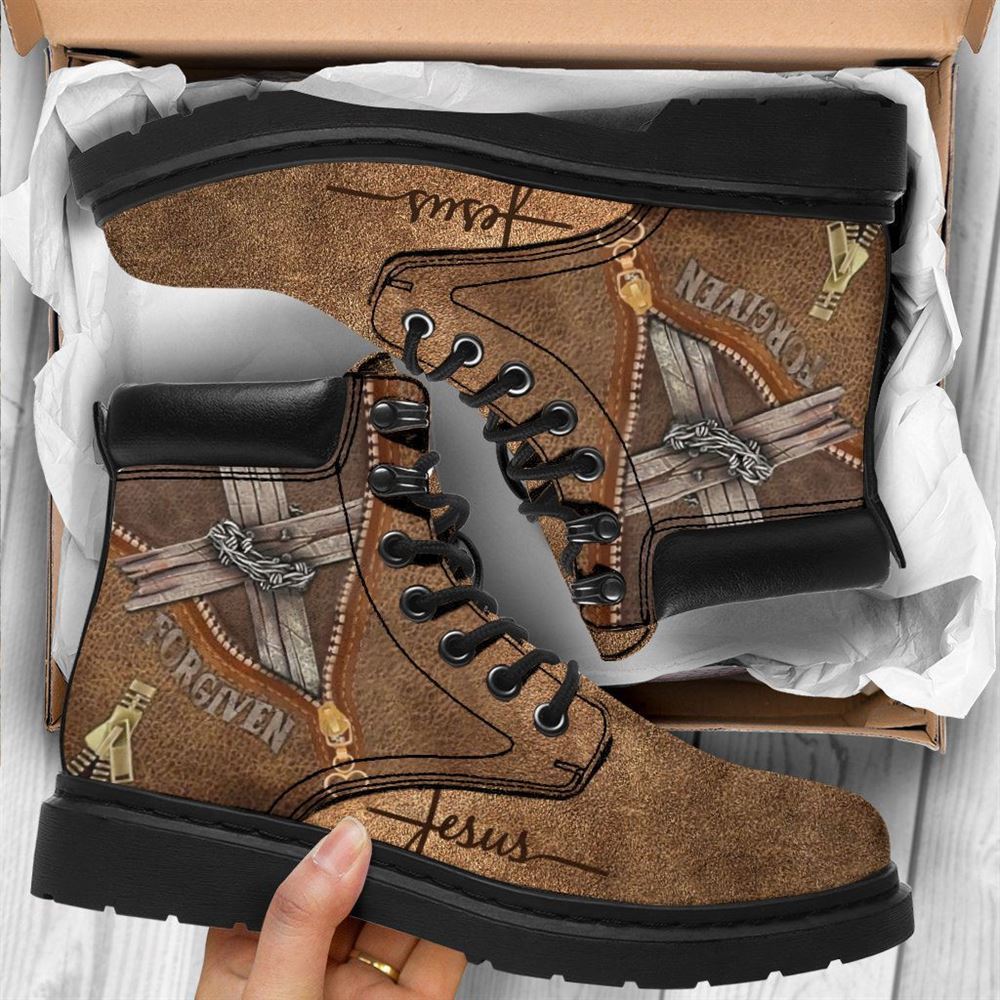 Devotion Boot Jesus Forgiven Boots, Christian Lifestyle Boots, Bible Verse Boots, Ch ...