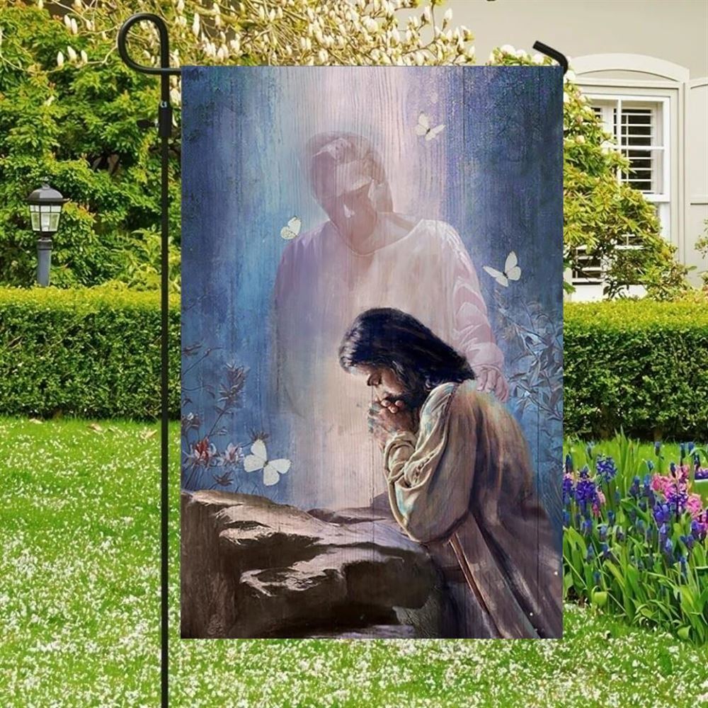 Jesus Garden Flag, Christian Flag, Scripture Flag, Garden Banner