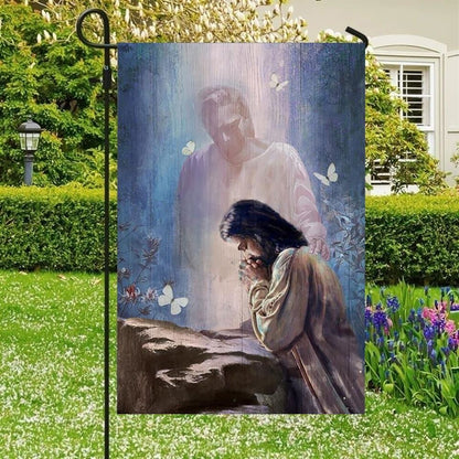 Jesus Garden Flag, Christian Flag, Scripture Flag, Garden Banner